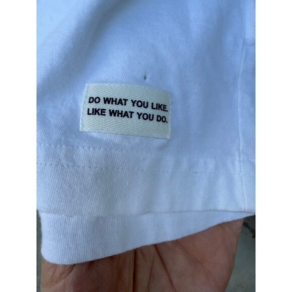 Life is Good "Drive Time" Golf T-Shirt Short Sleeve White Large - Picture 4 of 4